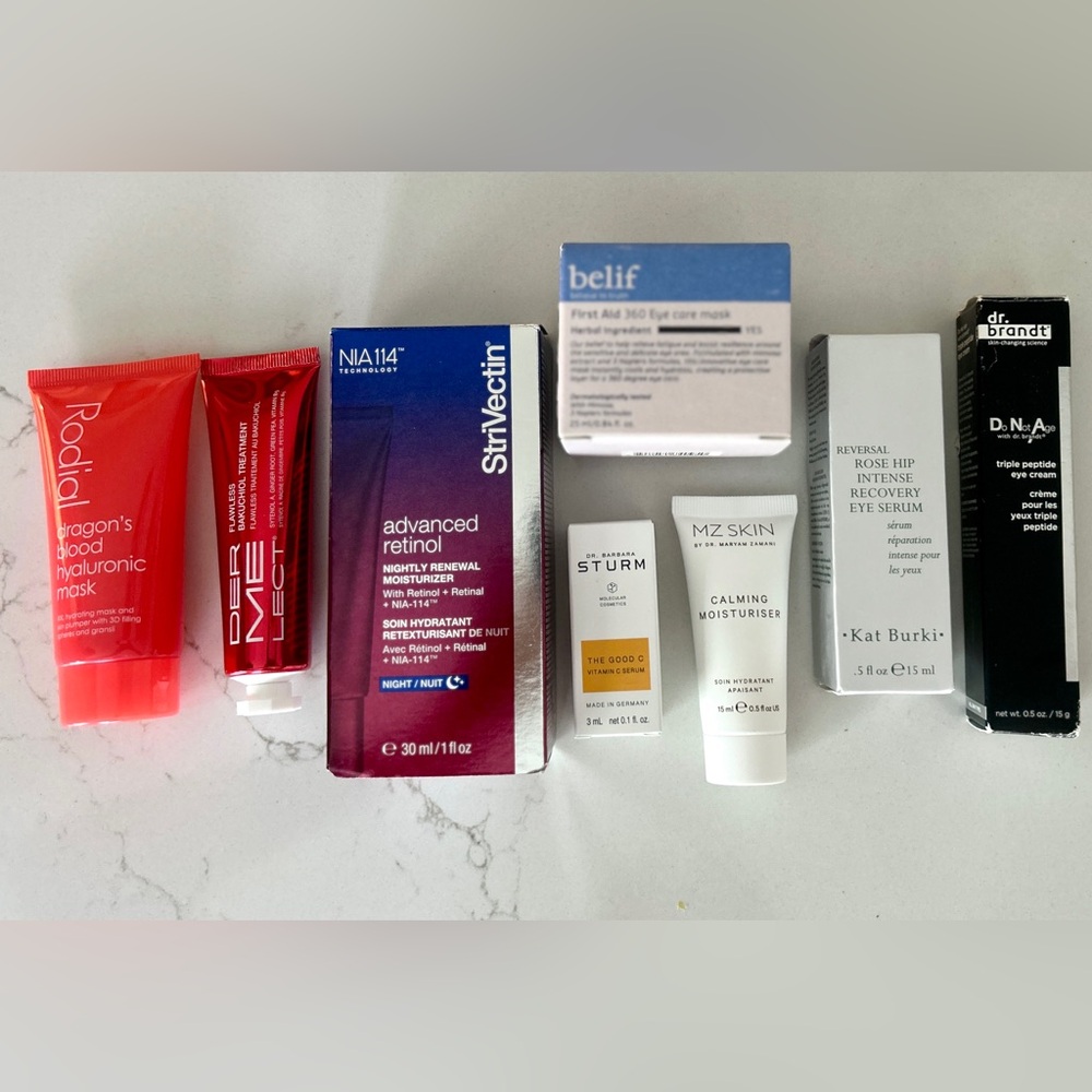 BUNDLE of StriVectin Advanced Retinol Nightly Renewal, Belif, Dr Brandt